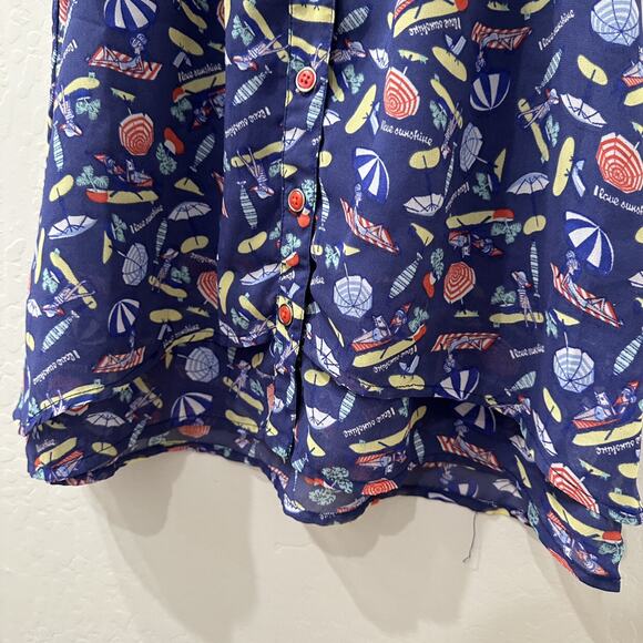 Tu Summer Beach Vacation Tank Tunic Top - Picture 4 of 8